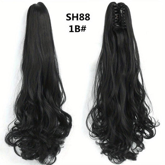 Curly Claw Clip-On Ponytail Hair Extension Synthetic Hairpiece