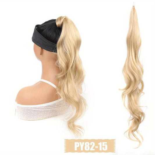 Long Curly Synthetic Ponytail Wrap Around Hair Extensions 76.2 cm