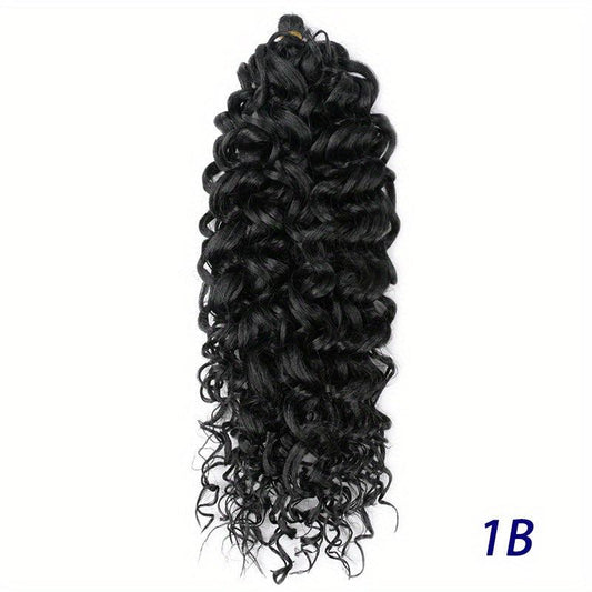 Ombre Long Curly Hair Synthetic Crochet Hair Extensions Natural Looking