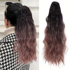 Ombre Water Wave Ponytail Extensions 45-72cm Long