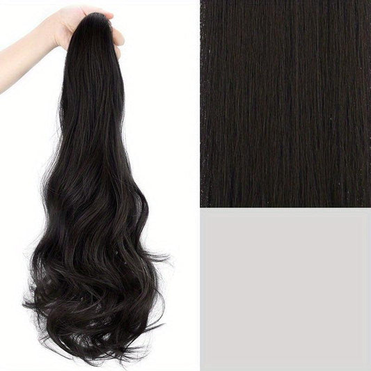 Long Curly Claw Ponytail Synthetic Clip In Hair Extensions