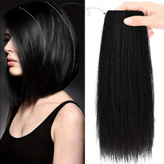 3pcs Hair Toppers Women Synthetic Clips Thinning Hair Dark Brown Hairpieces