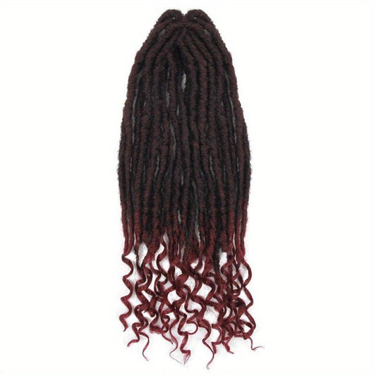 Ombre Goddess Crochet Box Braids 45-72  cm Synthetic Braiding Hair Extensions
