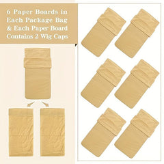 12pcs Lace Front Wig Cap Stocking Cap Elastic Breathable Invisible Wig Cap