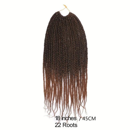 6 Packs 45 72 Cm Goddess Box Braids Crochet Hair Extensions