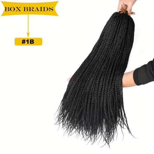 6 Packs 45 72 Cm Goddess Box Braids Crochet Hair Extensions
