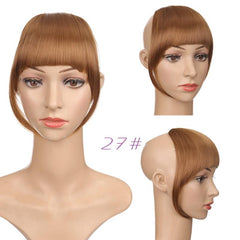Everyday Wear Wig Front Clip Fringes Sideburns Flat Bangs