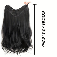 Long Wavy Hair Pieces Synthetic Clip In Hair Extensions Natural Looking