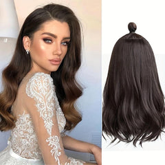 Long Wavy Hair Pieces Synthetic Clip In Hair Extensions Natural Looking