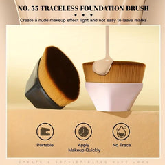 6pcs Face Makeup Brush & Puff Set Foundation Brush With Finger Puff