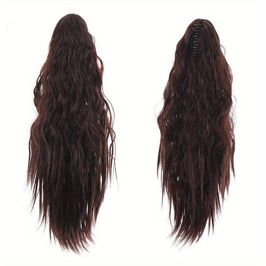 Curly Wave Ponytail Extension Claw Clip Ponytail Hair Curly Synthetic Hairpieces