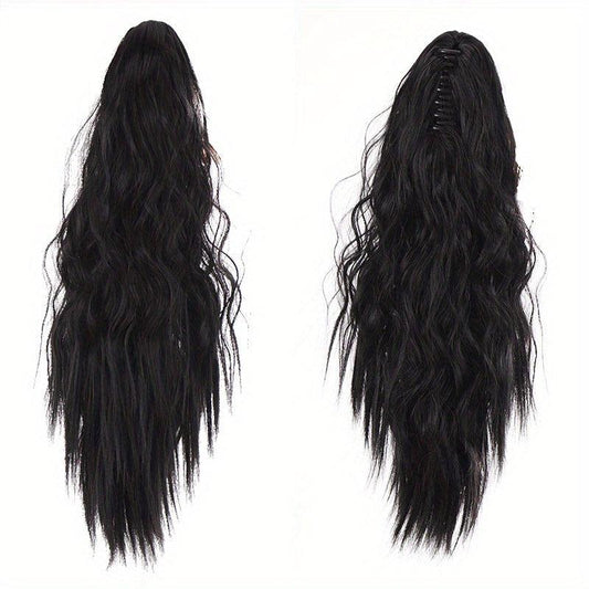 Curly Wave Ponytail Extension Claw Clip Ponytail Hair Curly Synthetic Hairpieces