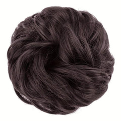 Messy Donut Hair Buns Updo Chignon with Elastic Hair Rope