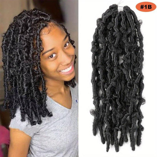 30 48 Cm Butterfly Locs Crochet Hair Bob Curly Wave Distressed Locs