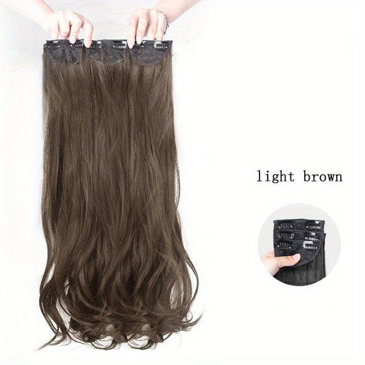 Long Deep Wave Clip In Hair Extensions Double Weft Hair Extensions