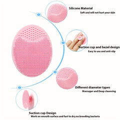 Silicone Face Scrubber 2 Pack Facial Cleansing Pad Exfoliator Face Brush