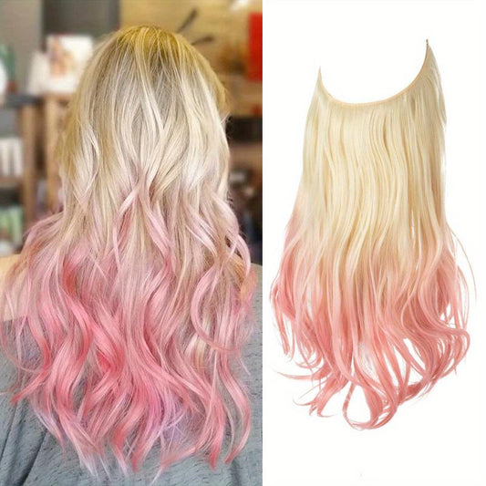 Long Curly Wavy Hair Pieces Synthetic Hair Extensions for Daily Use