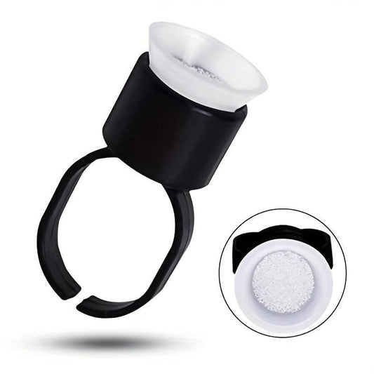 30pcs Pigment Ink Ring Cup for Permanent Makeup Tattoo and Eyelash Extensions