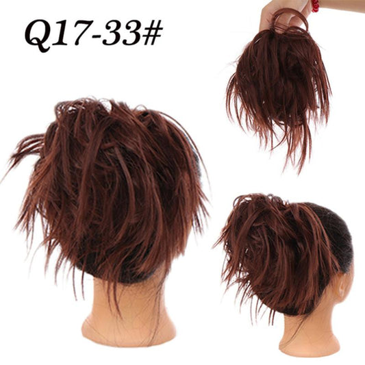 Stylish Messy Bun Hair Extension with Elastic Bands for Women