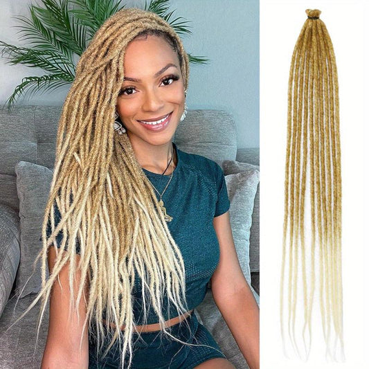 10 Strands Dreadlock Braids Hair Pieces Synthetic Crochet Hair Extensions