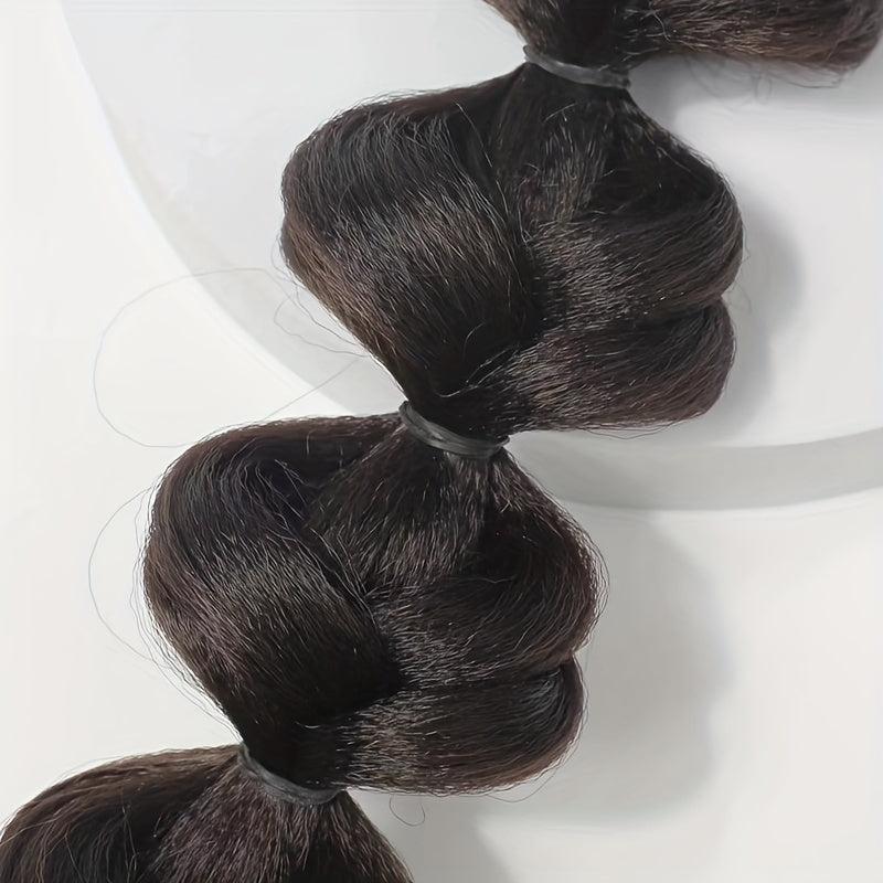 Bubble Ponytail With Elastic Hair Rope Long Ponytail Extensions
