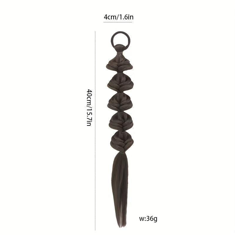 Bubble Ponytail With Elastic Hair Rope Long Ponytail Extensions