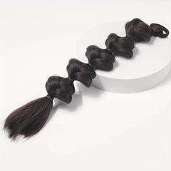 Bubble Ponytail With Elastic Hair Rope Long Ponytail Extensions