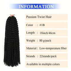 Passion Twist Crochet Hair 45 100g pack Synthetic Crochet Hair Extensions