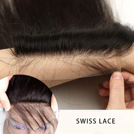 Brazilian Virgin Human Hair Lace Front Closure 4x4 Natural 25-56 cm