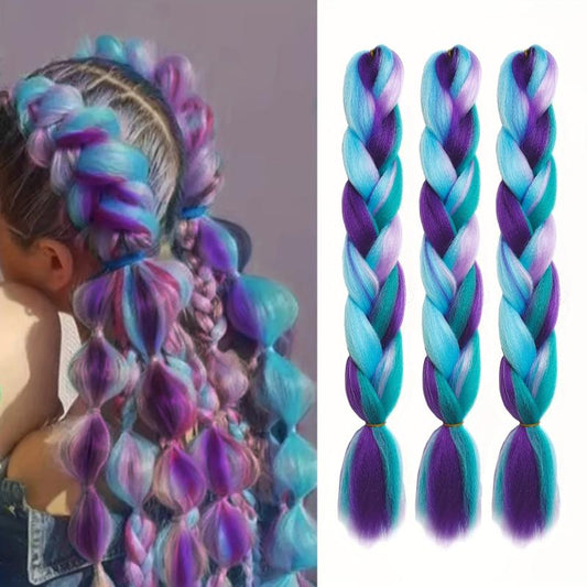 3pcs Ombre Braiding Hair 60 96 Cm Braid Hair Extensions Pre Stretched