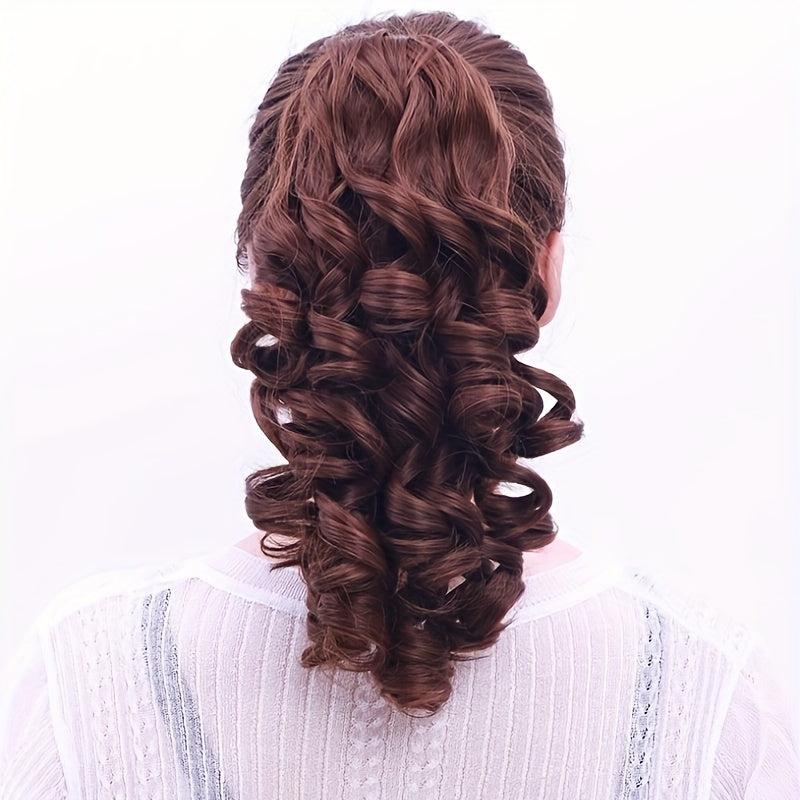 Claw Ponytail Medium Curly Wavy Extensions