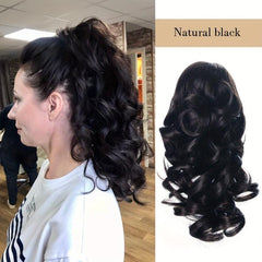 Claw Ponytail Medium Curly Wavy Extensions