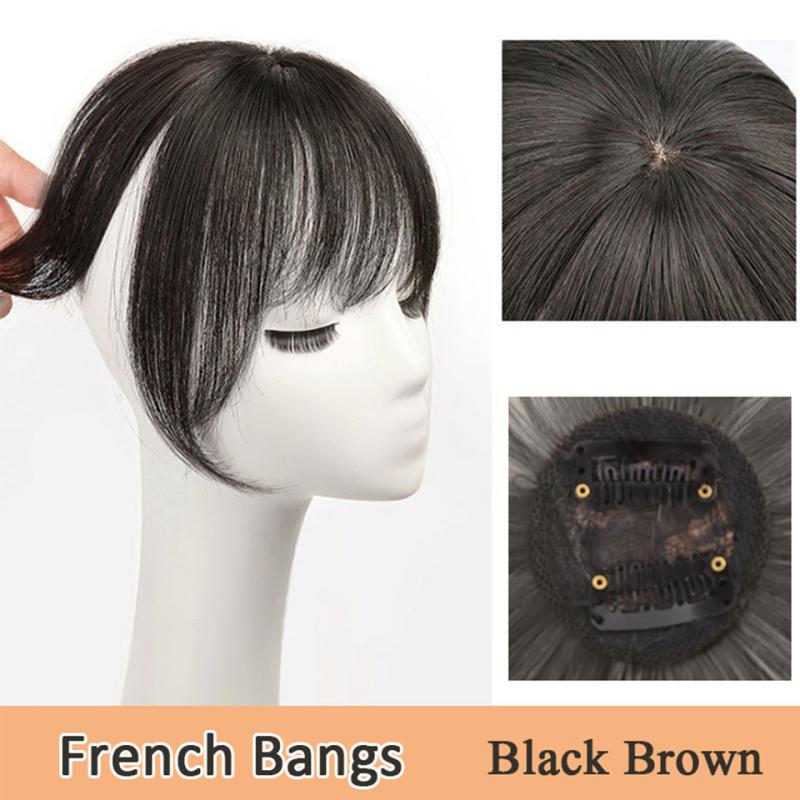 Synthetic Bangs Wig Natural Hair Extension Clip