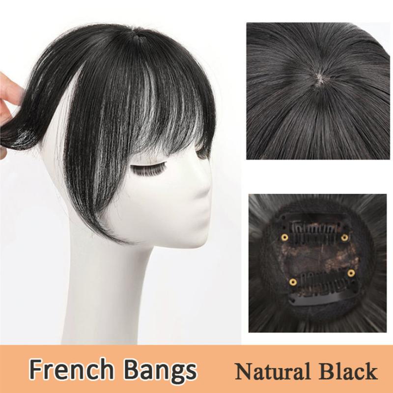 Synthetic Bangs Wig Natural Hair Extension Clip