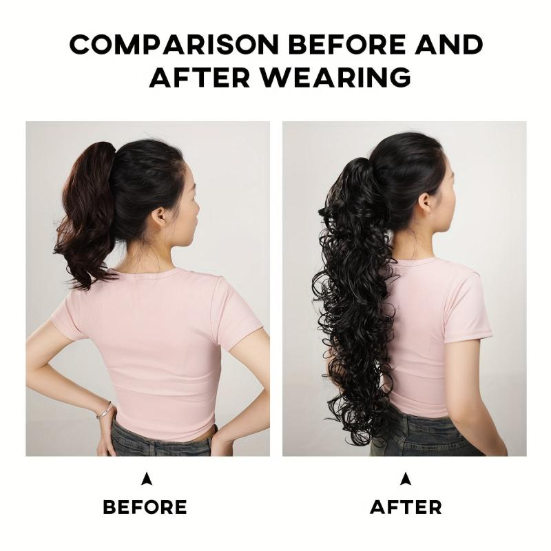 60 96 Cm Claw Ponytail Extension Curly Wavy Hair Extensions for Women