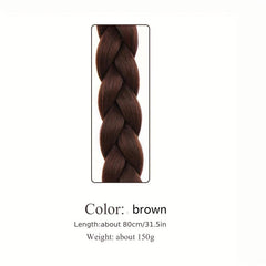 Women's Synthetic Braided Wig 28cm Ponytail Hair Extensions