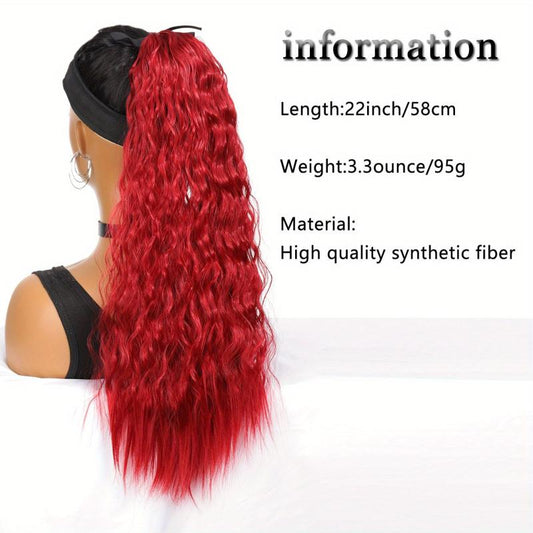 Curly Synthetic Clip In Hair Extensions Natural Looking For Daily Use