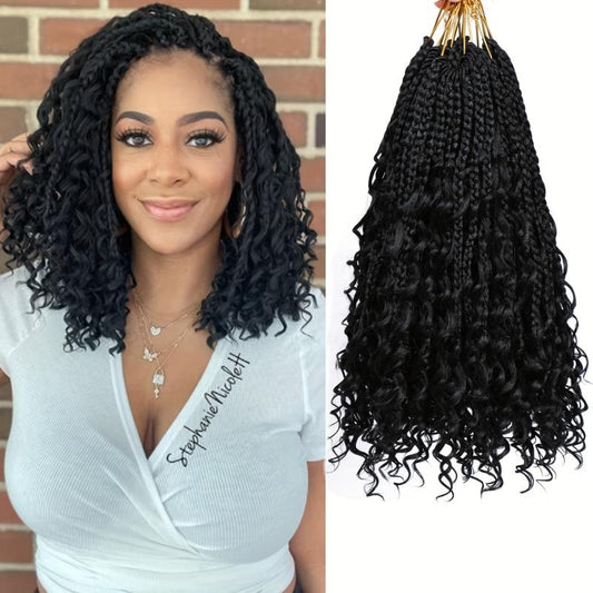 Goddess Box Braids Crochet Hair 35 1 Pack Bohomian Crochet Box Braids
