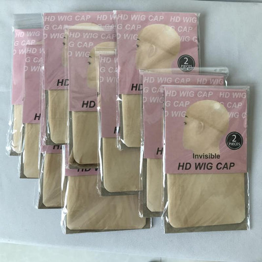 Invisible HD Lace Wig Caps - Ultra Thin Stocking Caps for Lace Front Wigs