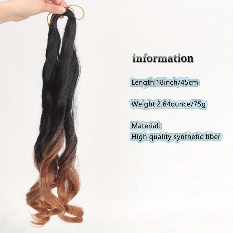 45 72 Cm Ombre Loose Wave Spiral Curl Braids Crochet Hair Extensions