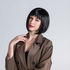 Short Bob Wig with Bangs for Party and Cosplay