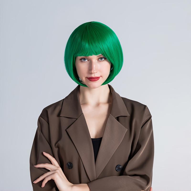 Short Bob Wig with Bangs for Party and Cosplay