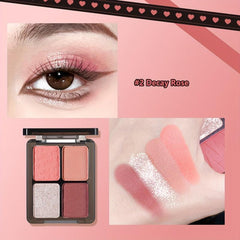 Green & Brown Eyeshadow Palette, Shimmer & Matte Finish