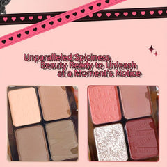 Green & Brown Eyeshadow Palette, Shimmer & Matte Finish