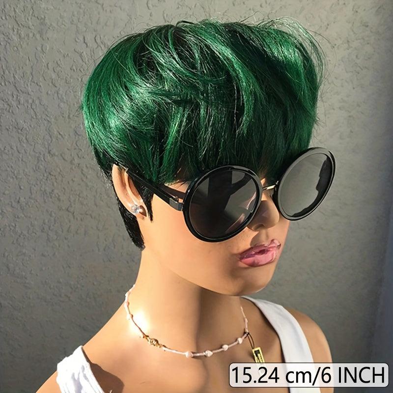Pixie Short Cut Bob Wig for Women Full Machine Wig
