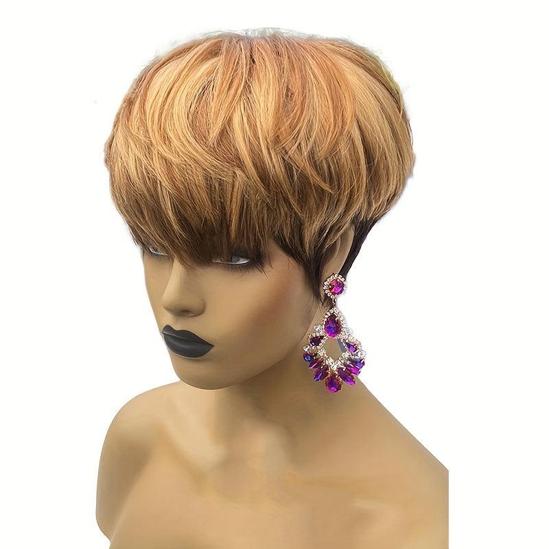 Pixie Short Cut Bob Wig for Women Full Machine Wig