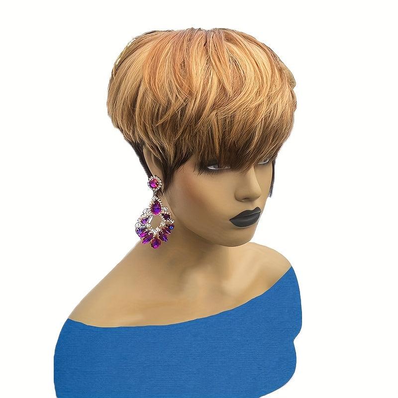 Pixie Short Cut Bob Wig for Women Full Machine Wig
