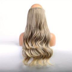 Long Wavy Hair Pieces Synthetic Fishing Line Extensions