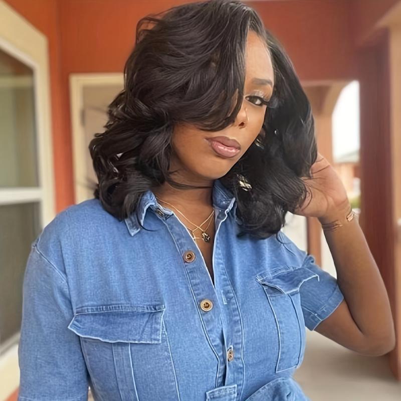 Short Bob Curly Wig No Lace Big Curly Lady Wigs