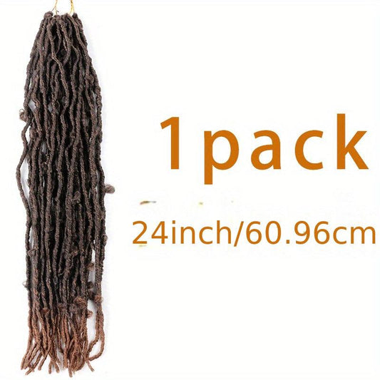 6pack 24inch Synthetic Butterfly Locs Crochet Hair